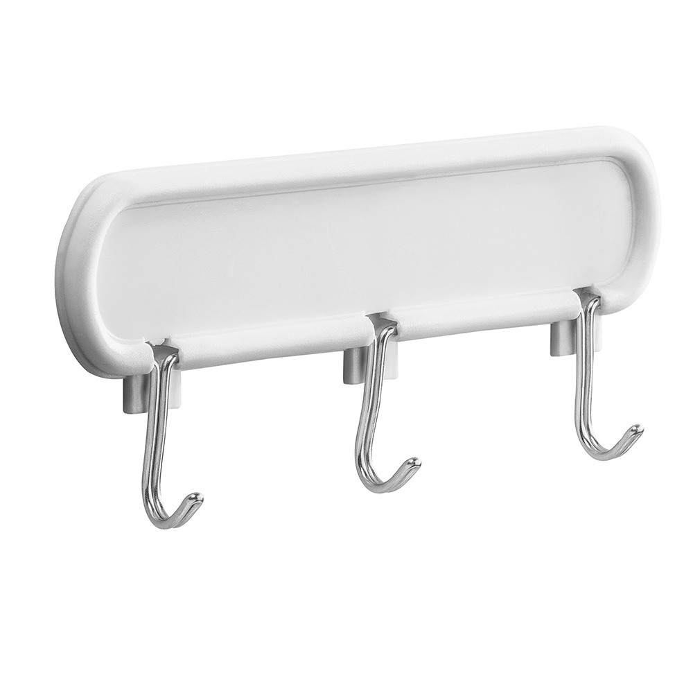 GANCHO ADHESIVO 0,3KG PLAST/METAL BLANCO