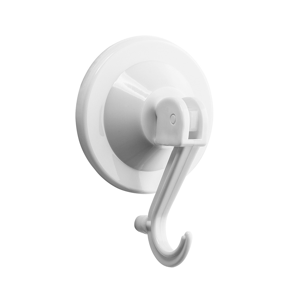 GANCHO VENTOSA 2PZ 0,5KG PLASTICO BLANCO