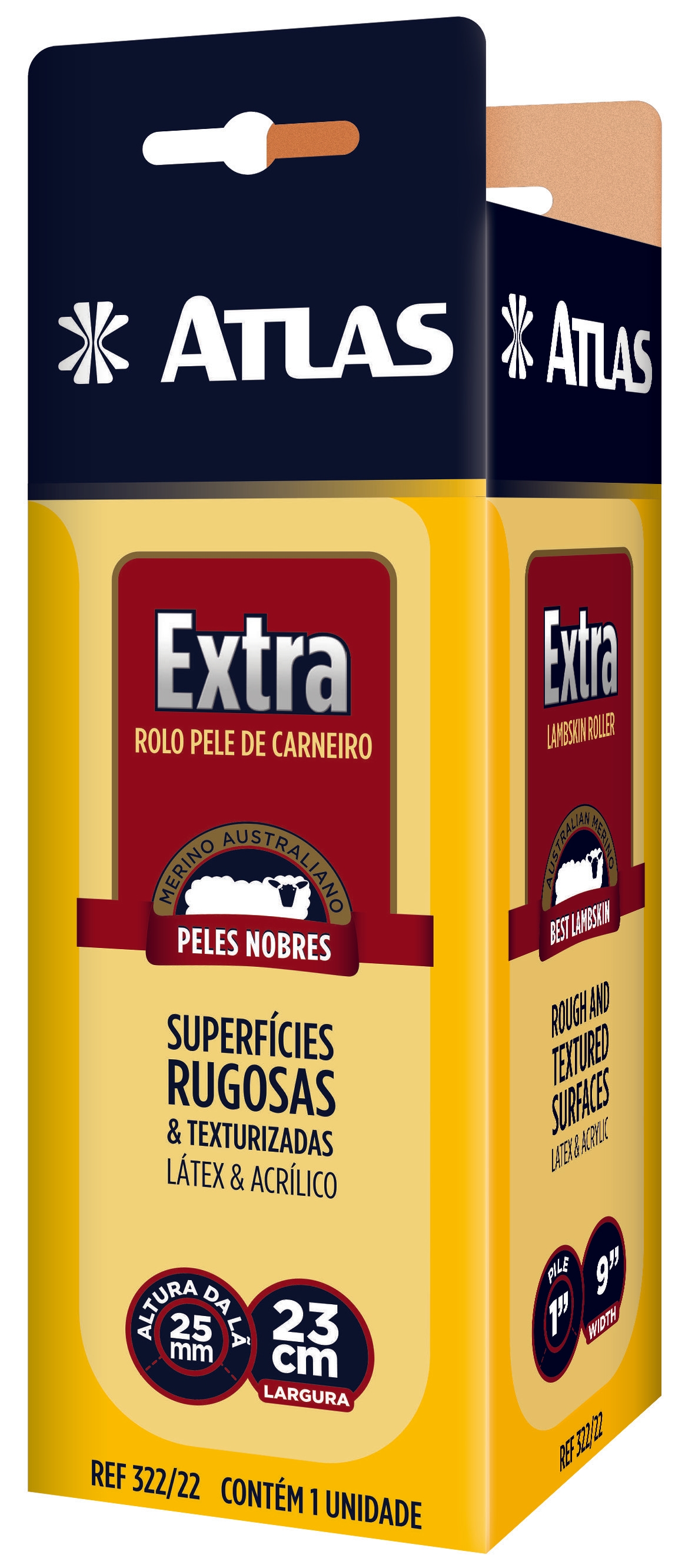 ROLO DE PINT. EXTRA DE PELE DE CARN 23CM