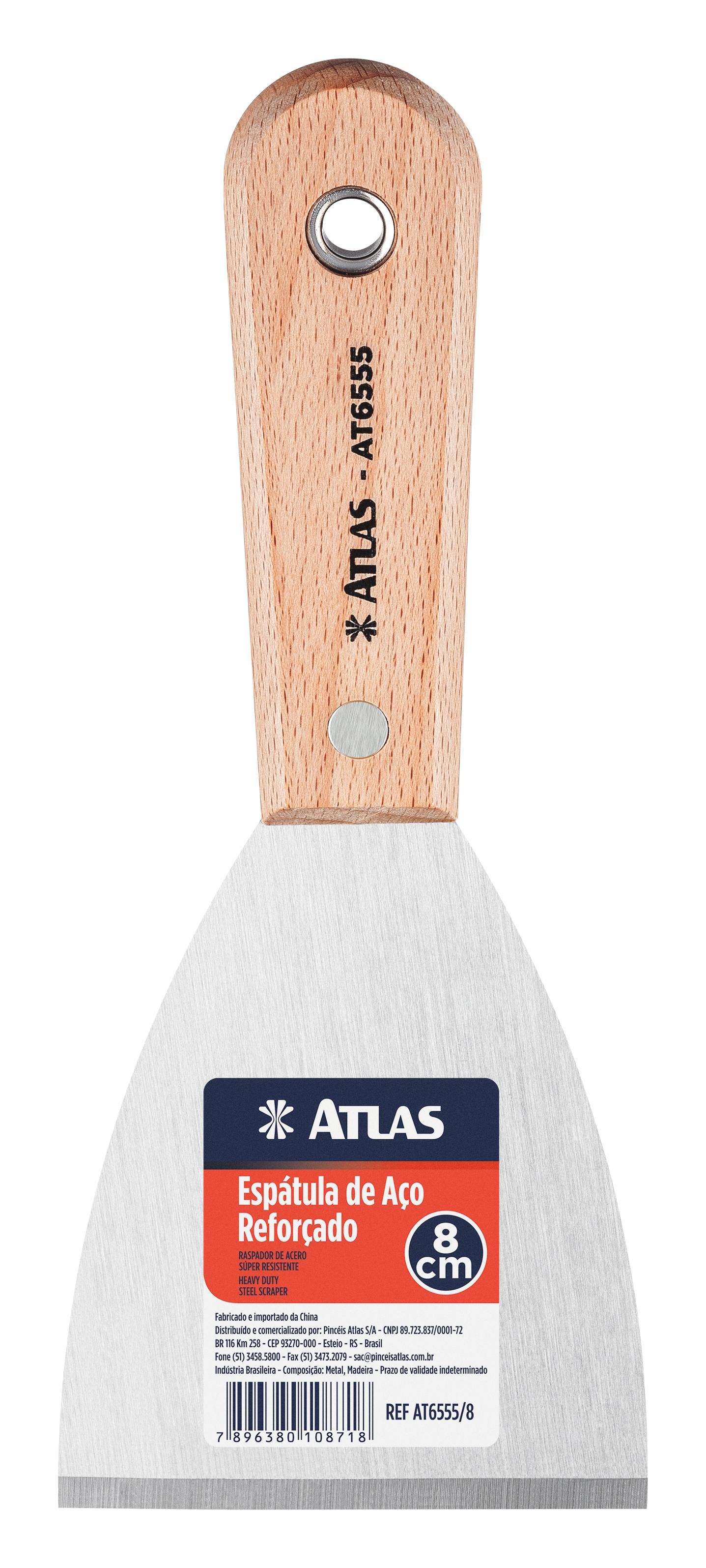 ESPATULA DE ACO REFORCADO 80MM