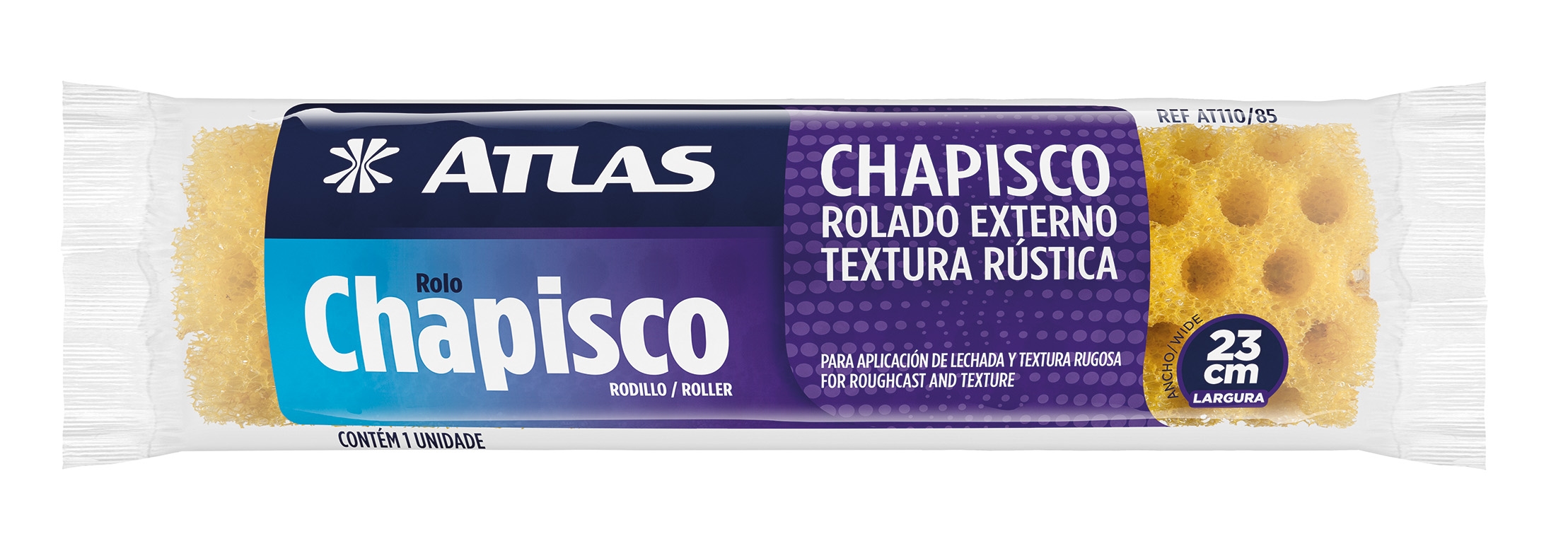 ROLO DE TEXTURA RUSTICA E CHAPISCO 23CM