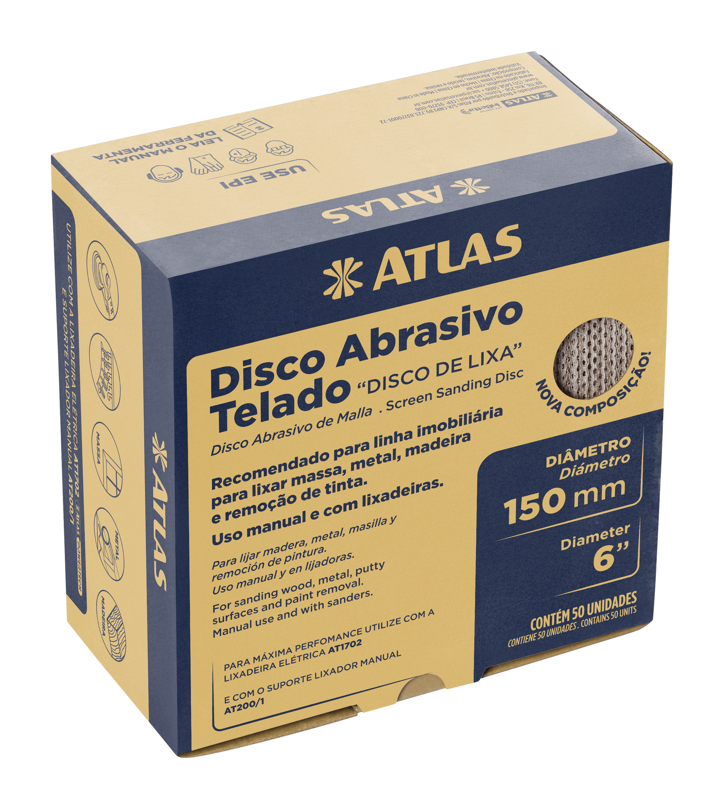 DISCO ABRASIVO TELADO