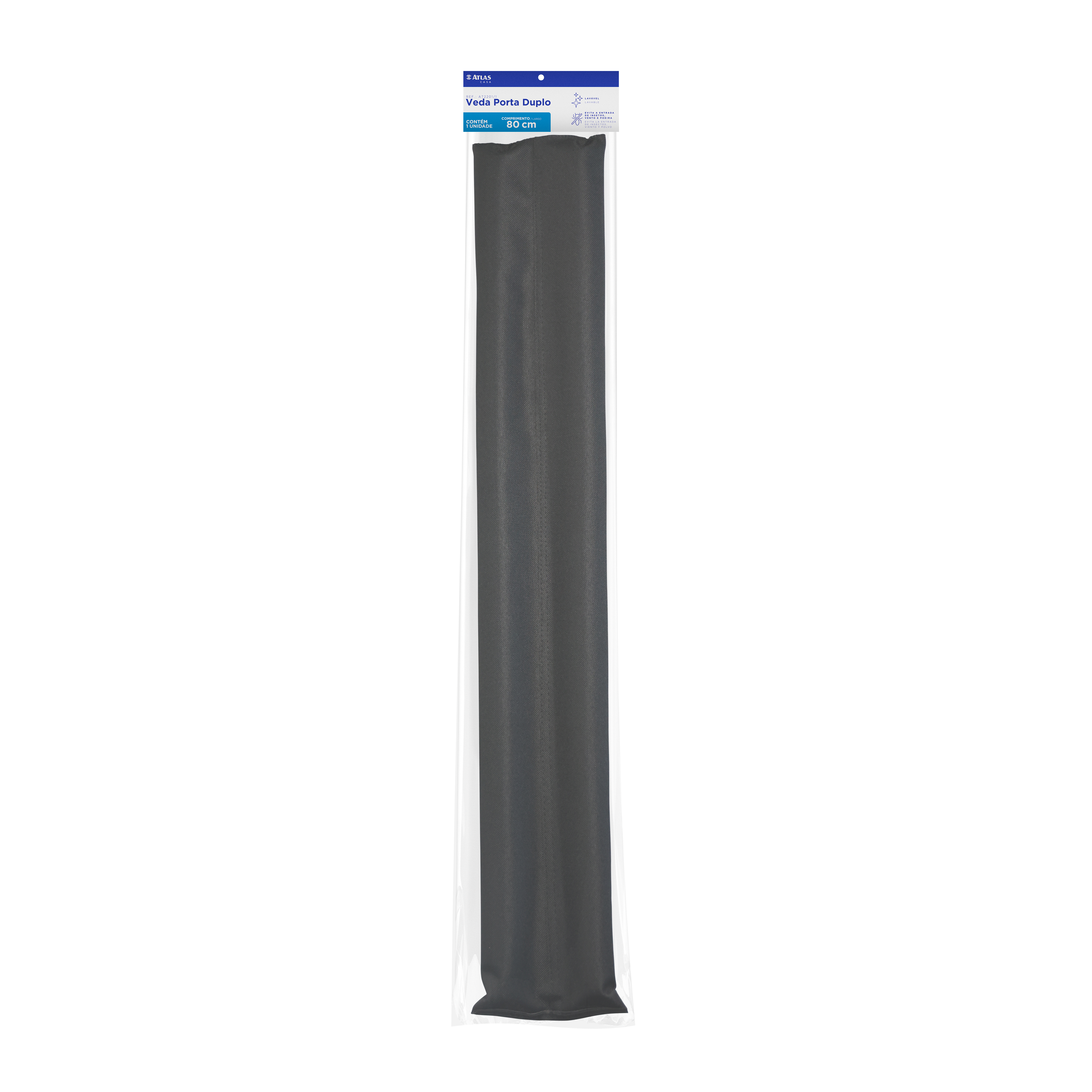 VEDA PUERTA TEJIDO NEGRO DOBLE 80CM