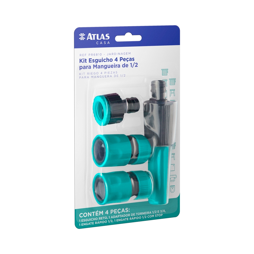 KIT ESGUICIO 4 PIEZAS PLASTICAS AZUL