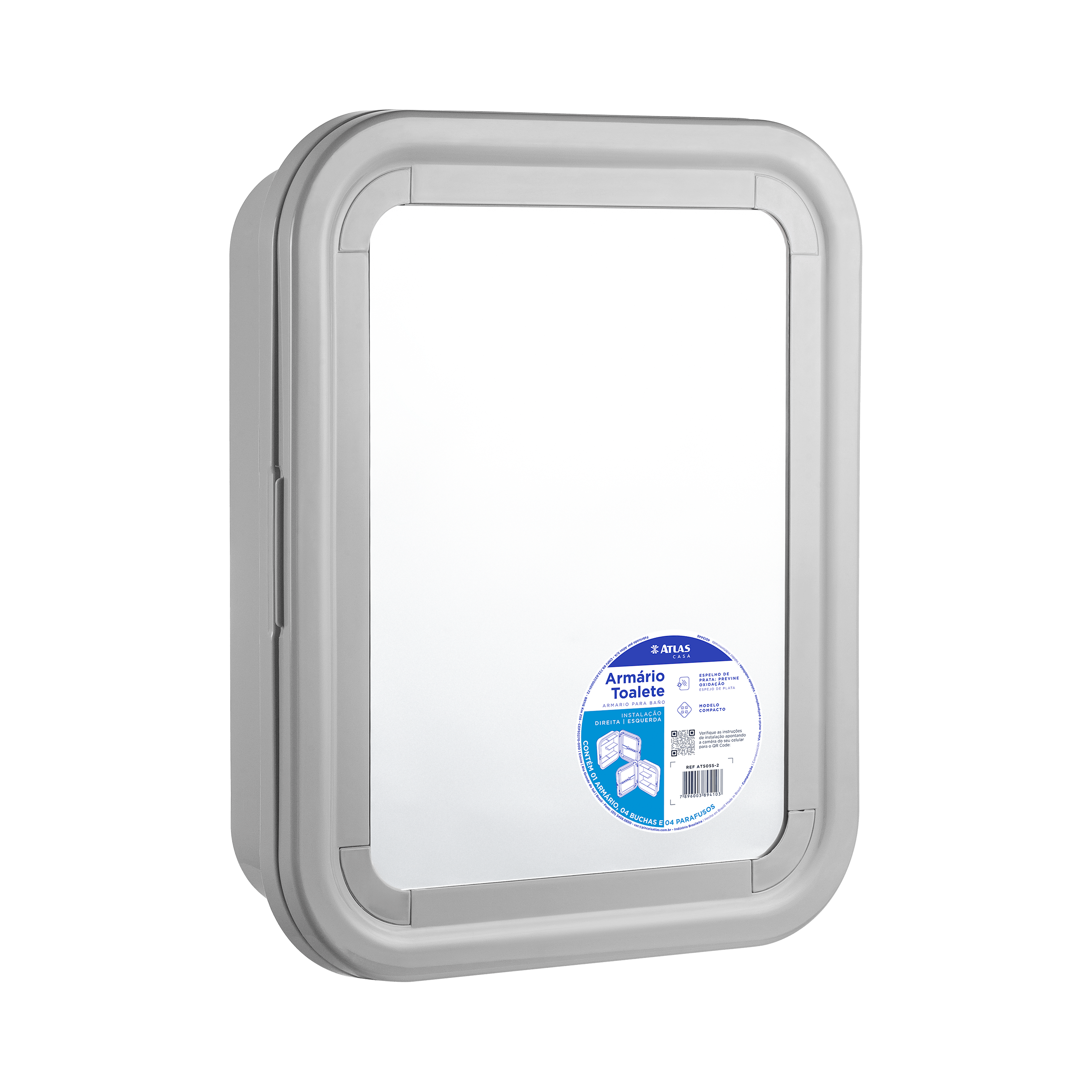 GABINETE DE BANO PLASTICO TOALETE BL