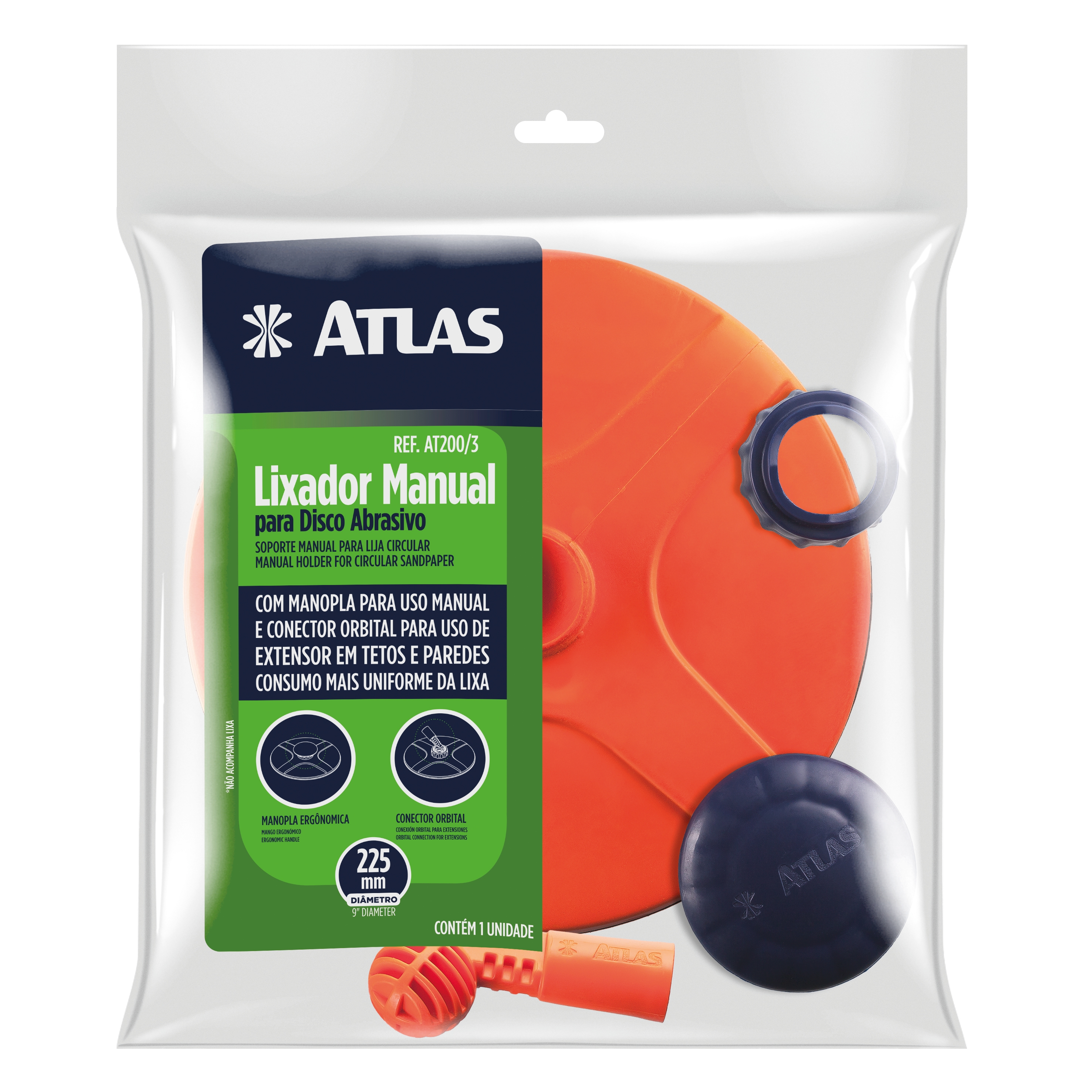 Soporte manual para lija circular