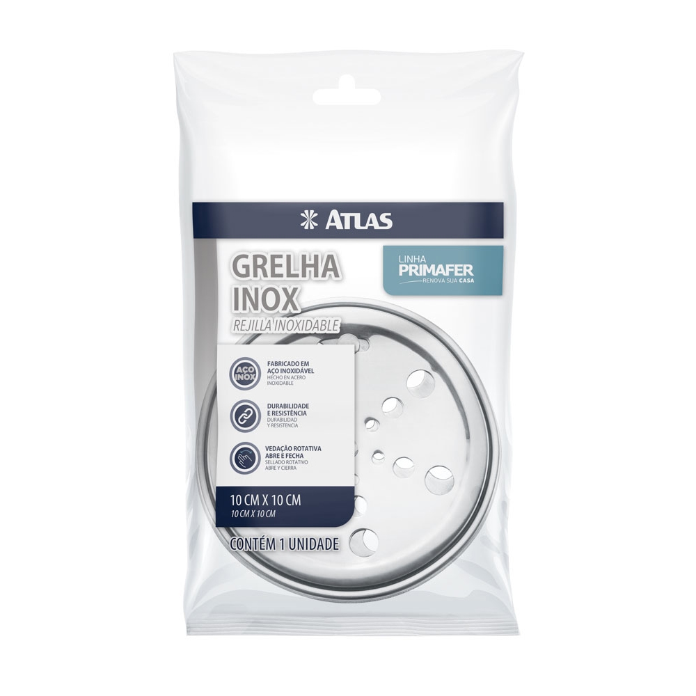 PILETA REDONDA INOX 430 10X10 20PZS