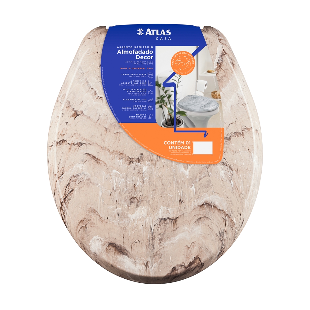 ASIENTO SANITARIO ALCOCHO. MARMOL -BEIGE