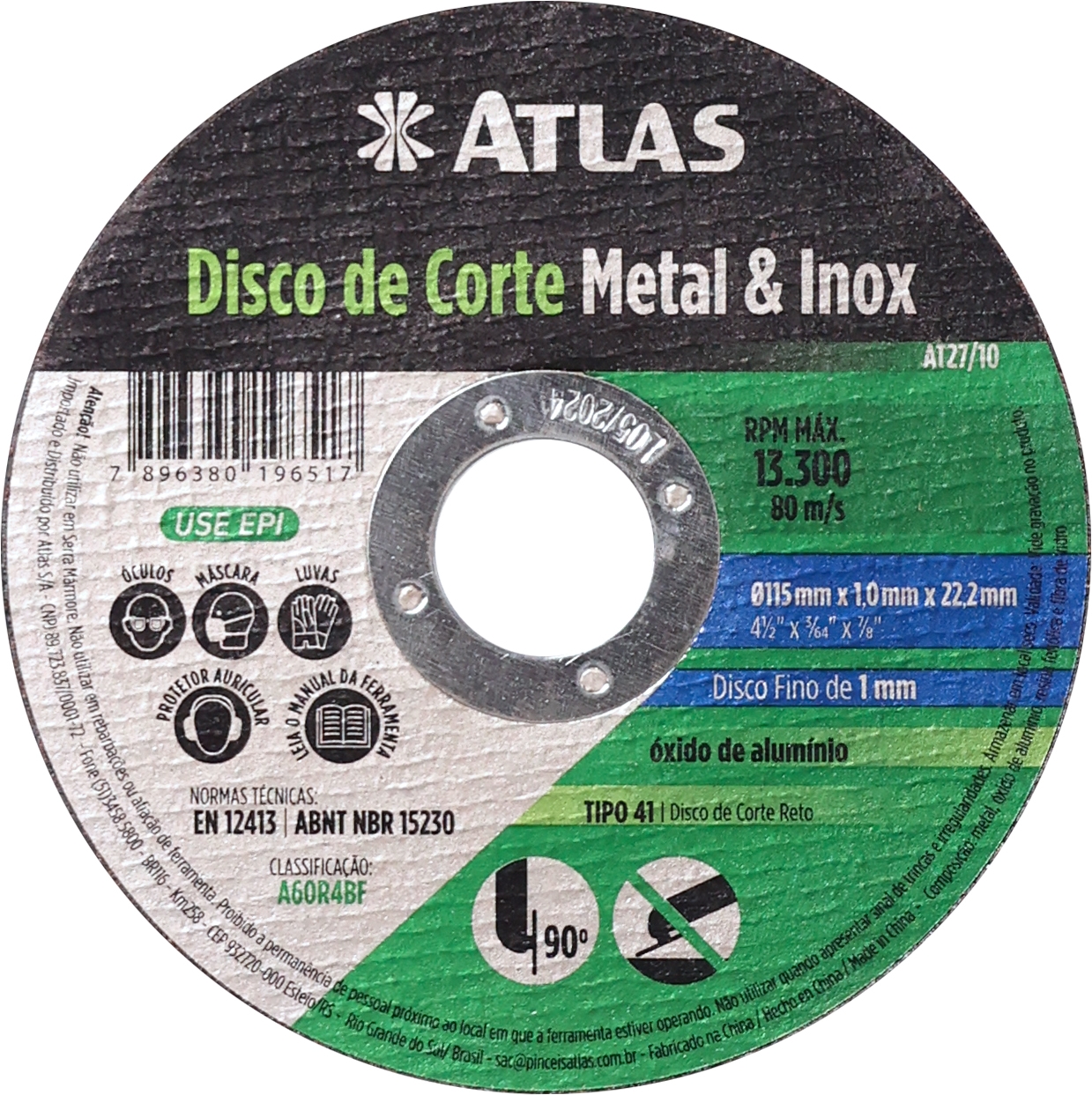 STAINLESS METAL CUTTING DISC