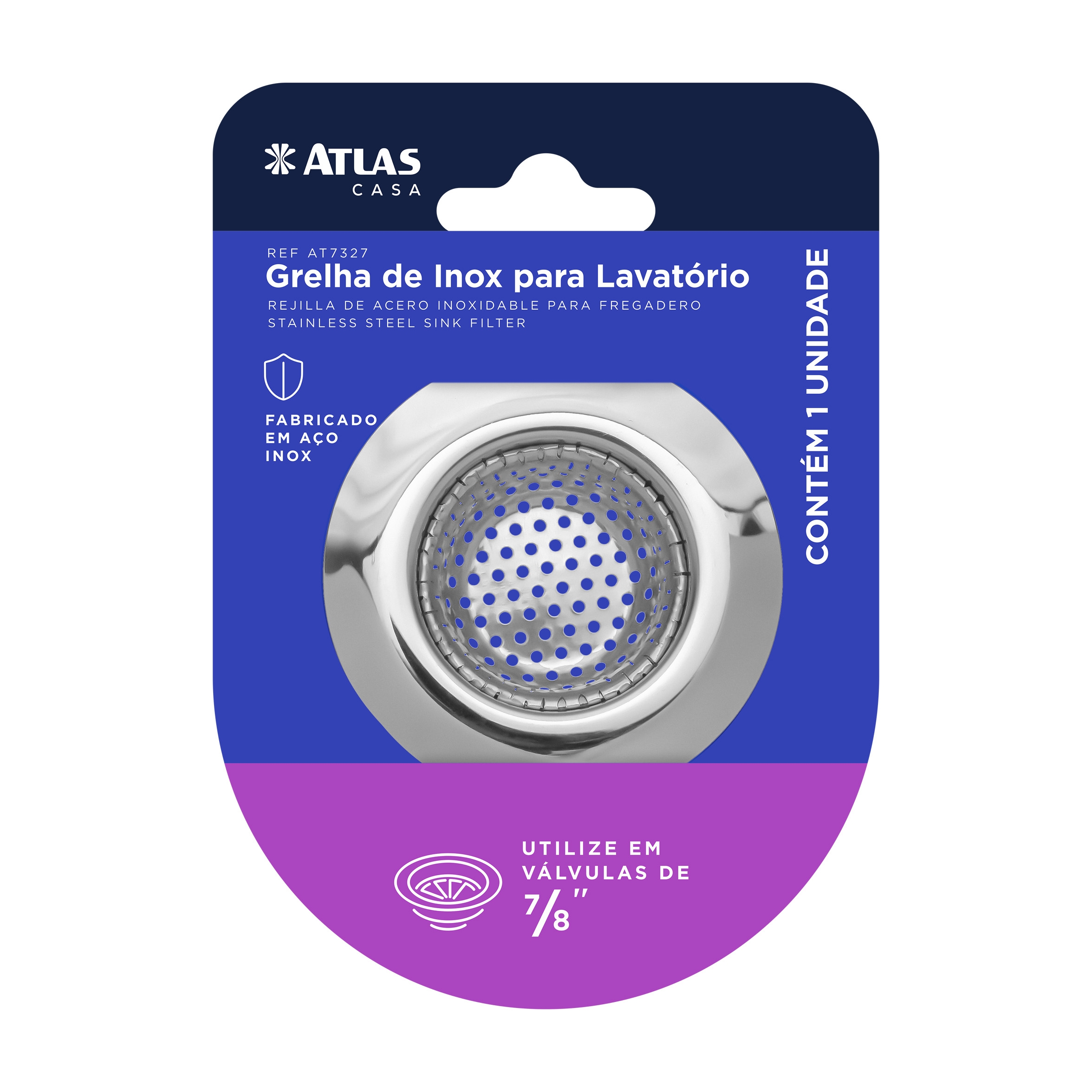 REJILLA INOXIDABLE PARA FREGADERO 5,5CM