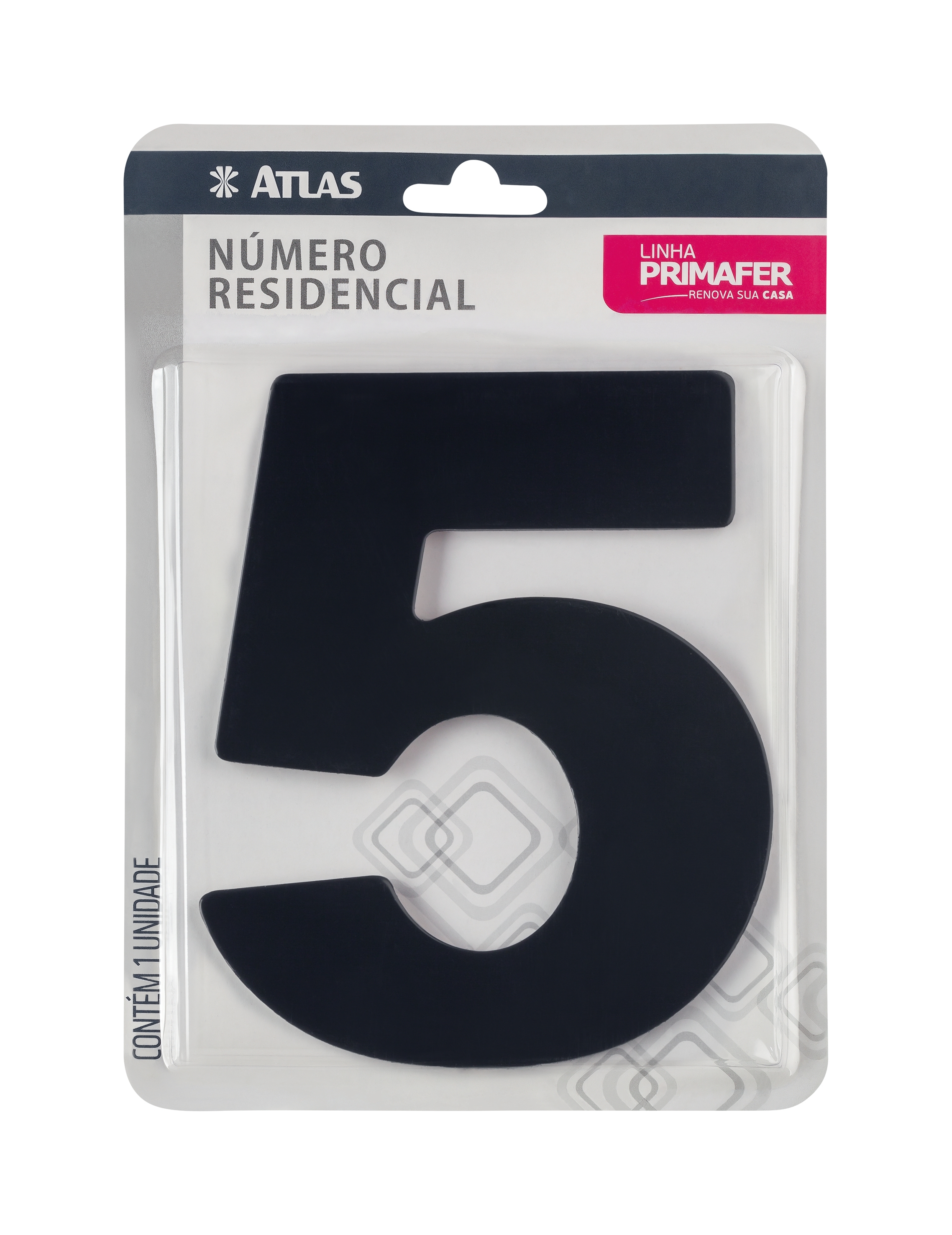 NUMERO PARA CASA ADESIVO 5 ACM PR