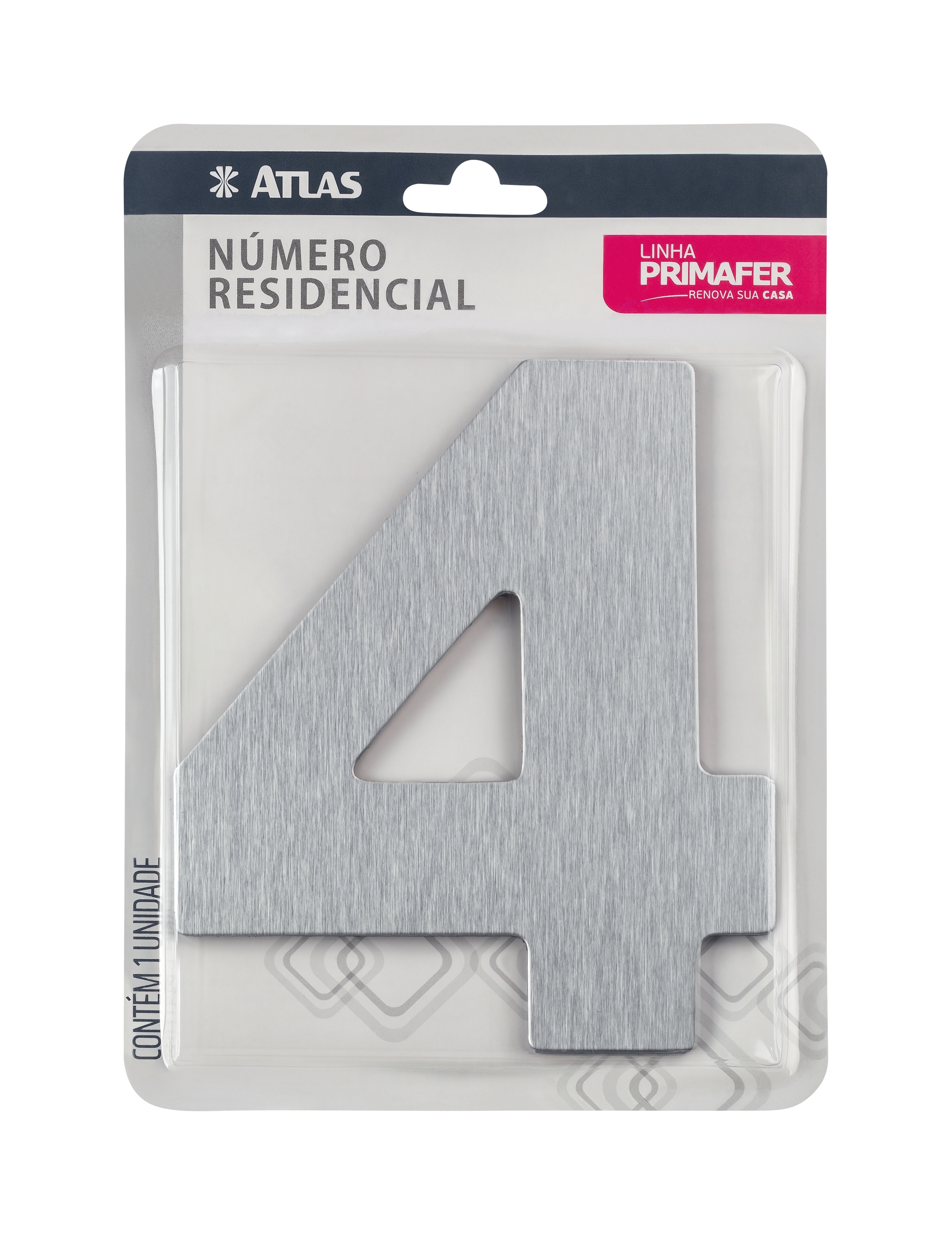NUMERO PARA CASA ADESIVO 4 ACM ESC