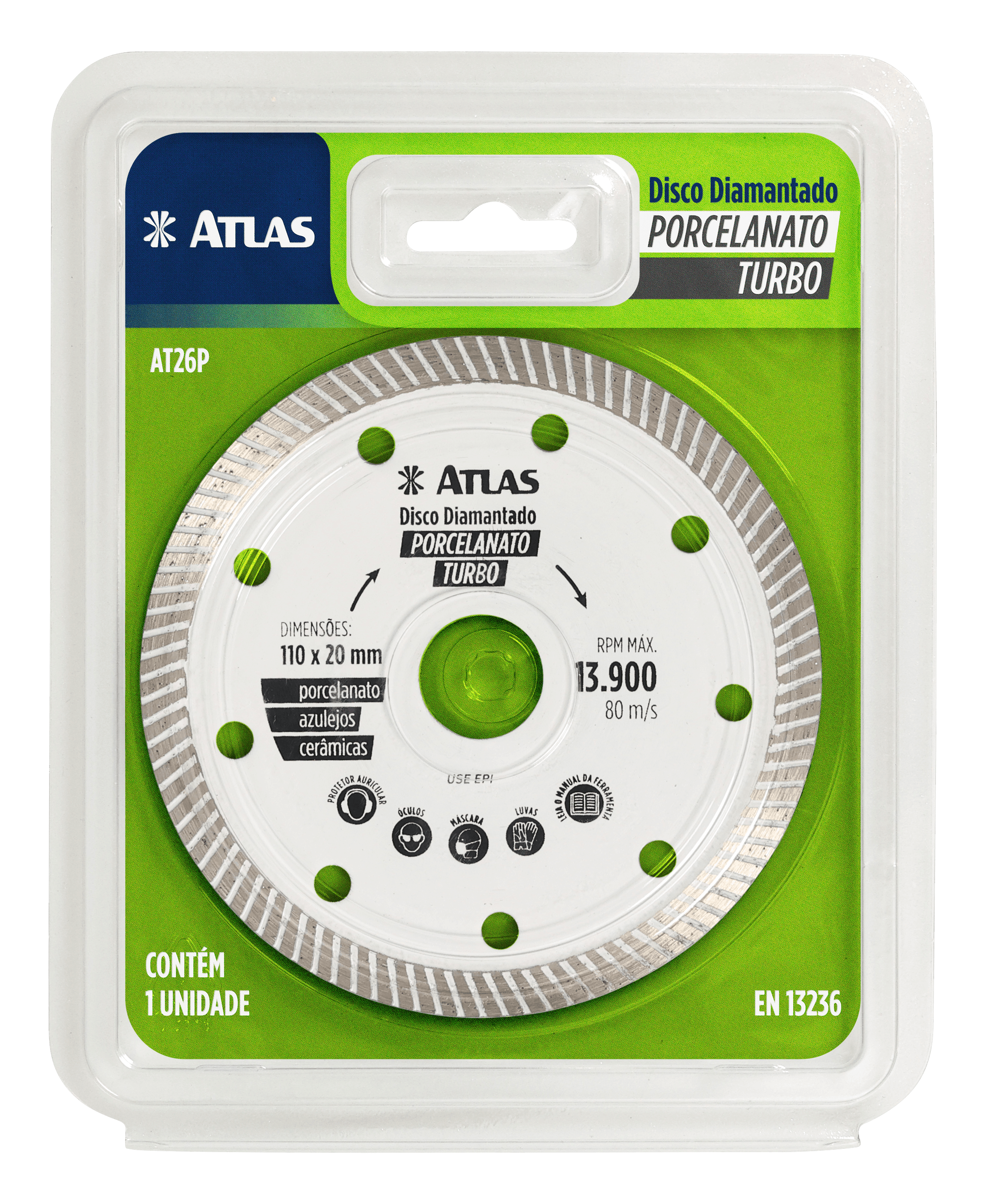 DISCO DE CORTE DIAM PORCELAN TRBO 110MM