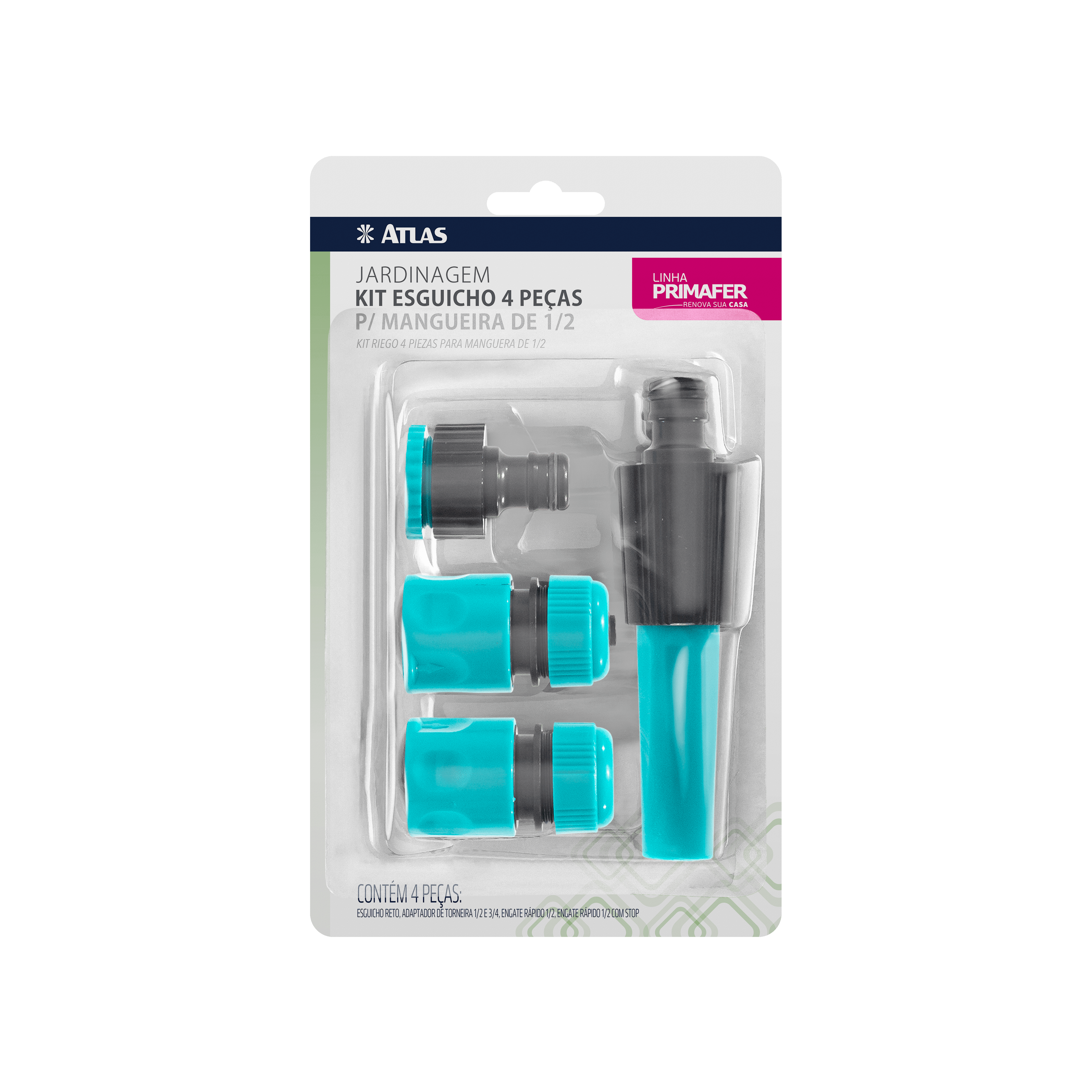 KIT ESGUICHO 4 PECAS PLAST AZ