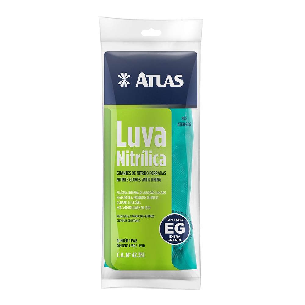 LUVA NITRILICA EXTRA GRANDE VERDE