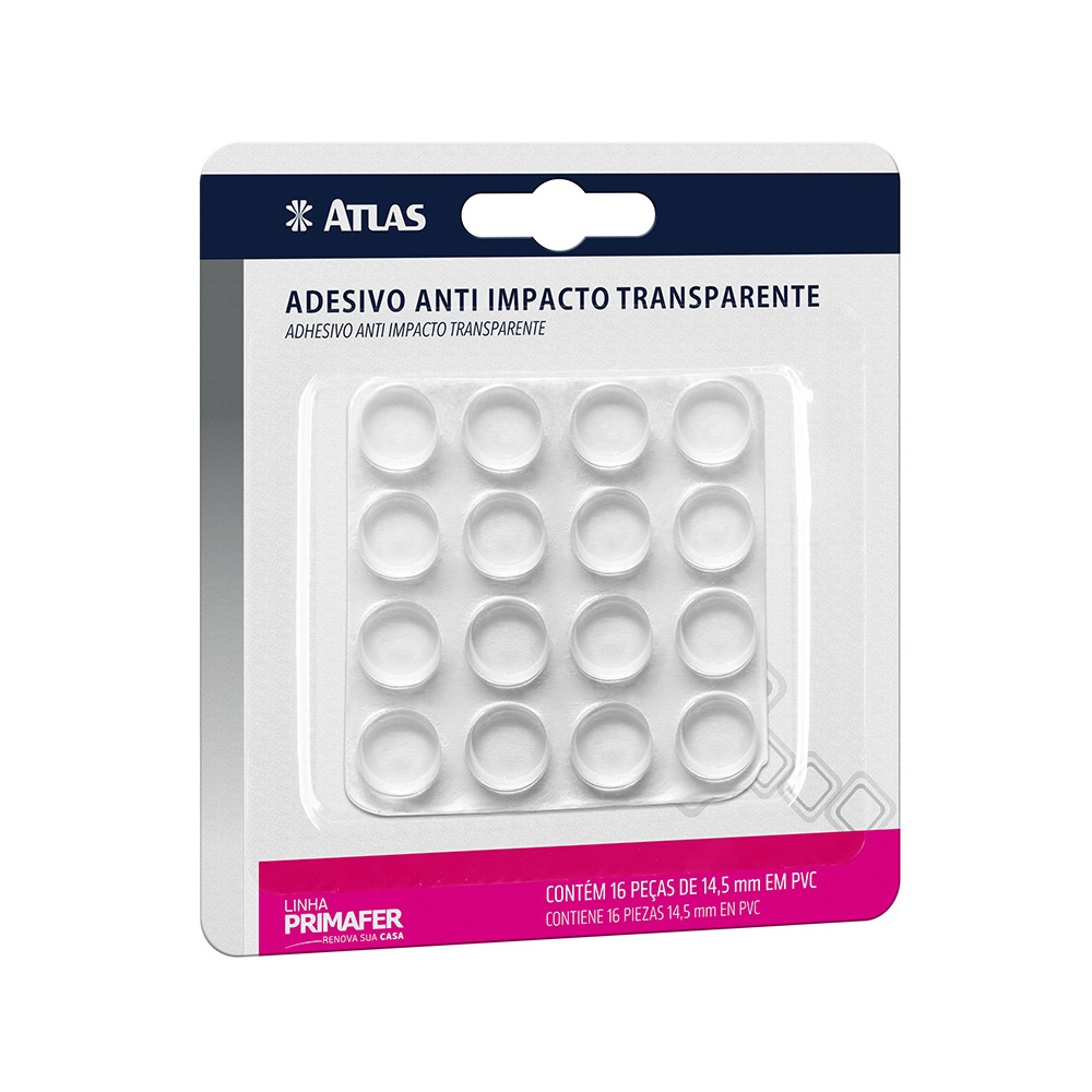 ANTI IMPACTO ADESIVO M D15X3,5MM 16PC PV